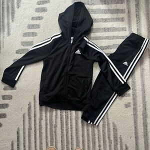 Adidas size 7 tracksuit sweatshirt and pants